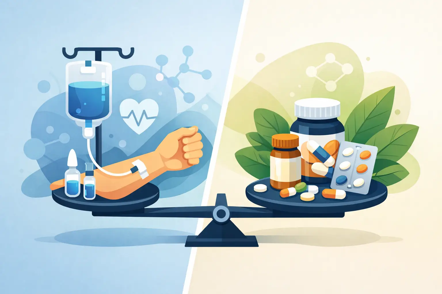 IV Therapy vs Oral Supplements: Which Works Best?